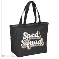 Sped Squad Special Education Retro Tote Bag thumb 2