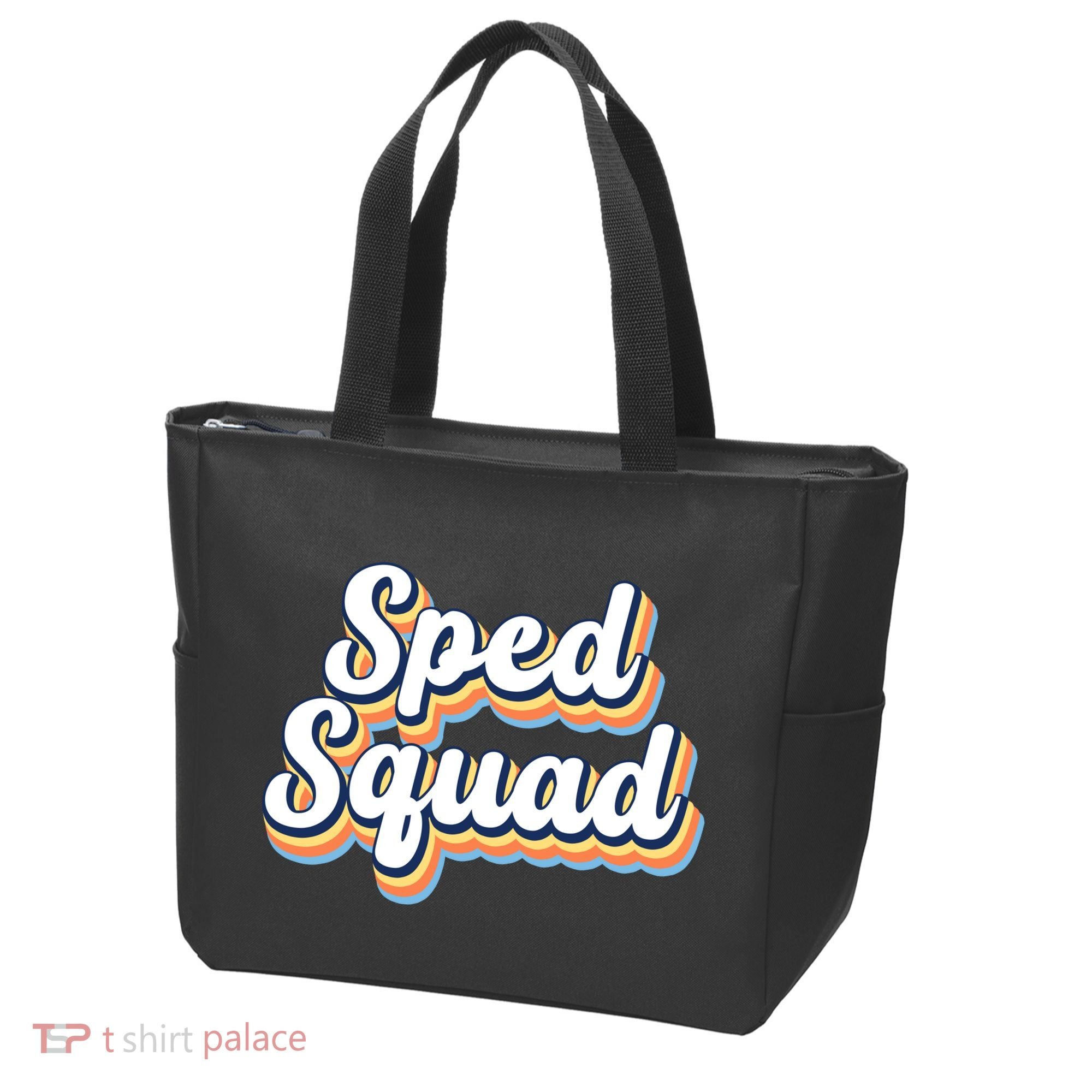 Sped Squad Special Education Retro Tote Bag