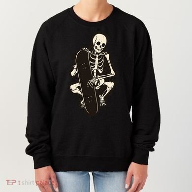 Skeleton Skateboarder Women's Sweatshirt