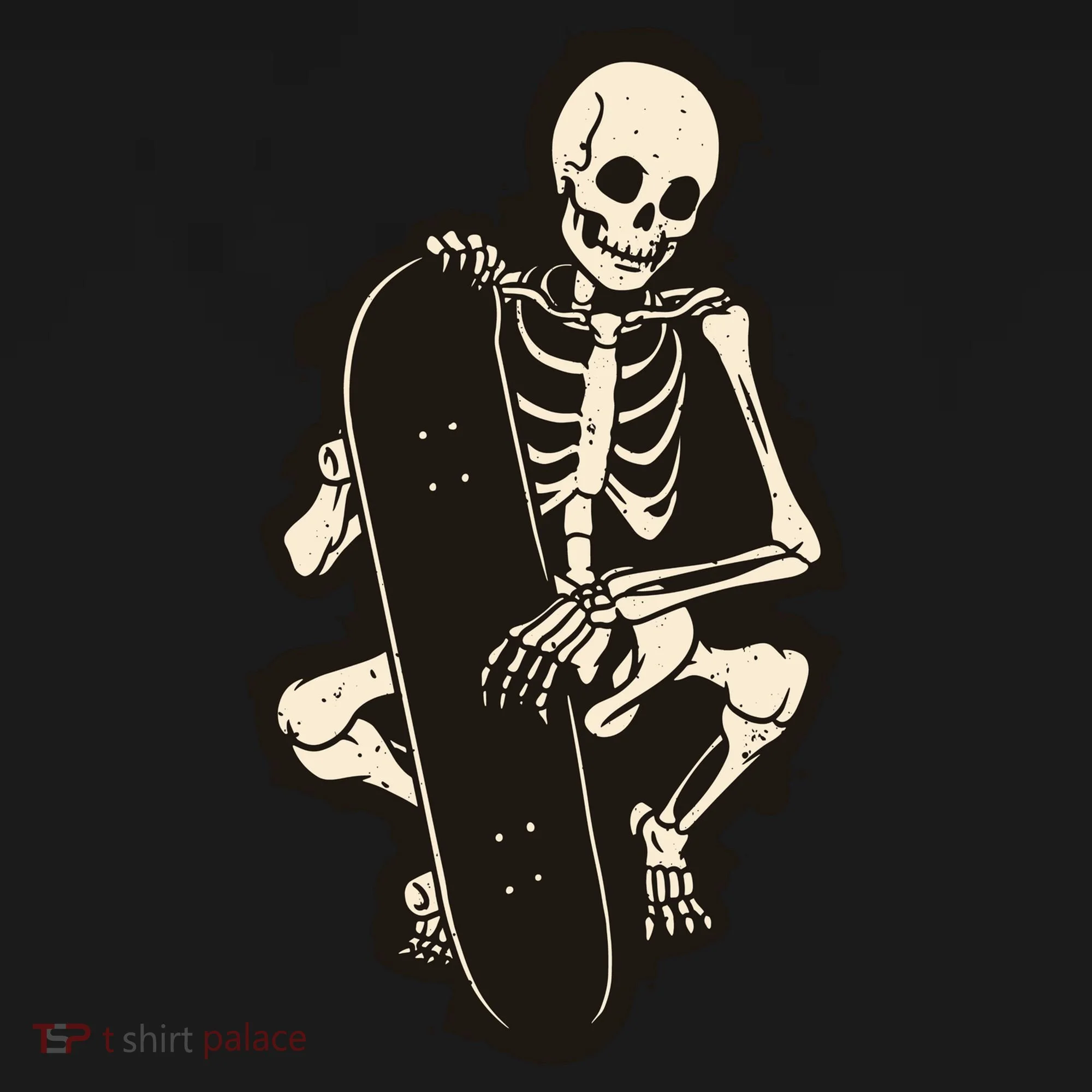Skeleton Skateboarder Doggie Tank