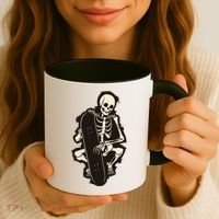 Skeleton Skateboarder Coffee Mug thumb 3