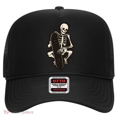 Skeleton Skateboarder Hat