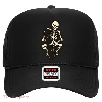 Skeleton Skateboarder Hat