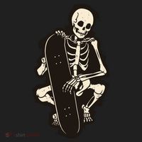 Skeleton Skateboarder Hat thumb 2