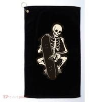 Skeleton Skateboarder Golf Towel thumb 0