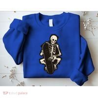 Skeleton Skateboarder Sweatshirt thumb 2