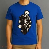 Skeleton Skateboarder T-Shirt thumb 3