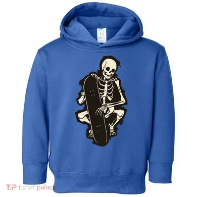 Skeleton Skateboarder Toddler Hoodie