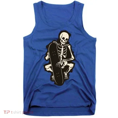 Skeleton Skateboarder Tank Top