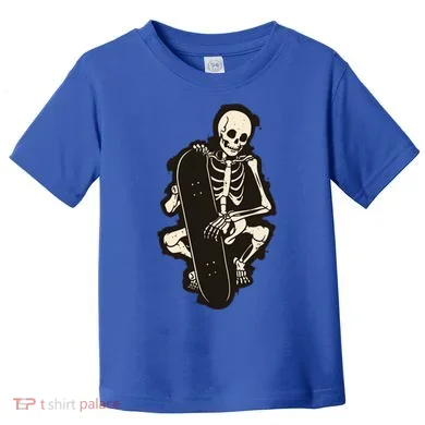 Skeleton Skateboarder Toddler T-Shirt