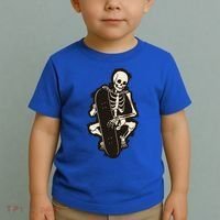 Skeleton Skateboarder Toddler T-Shirt thumb 2