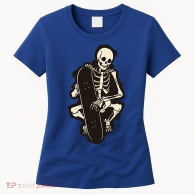 Skeleton Skateboarder Women's T-Shirt