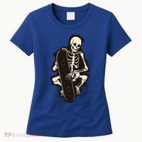 Skeleton Skateboarder Women's T-Shirt thumb 0