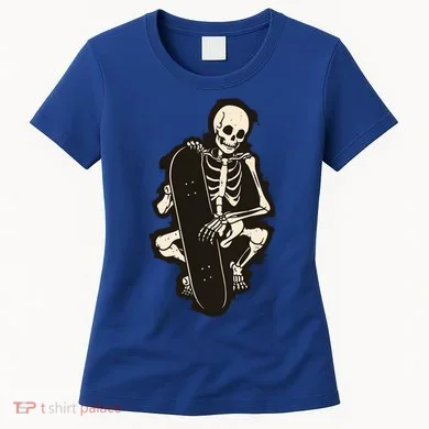 Skeleton Skateboarder Women's T-Shirt
