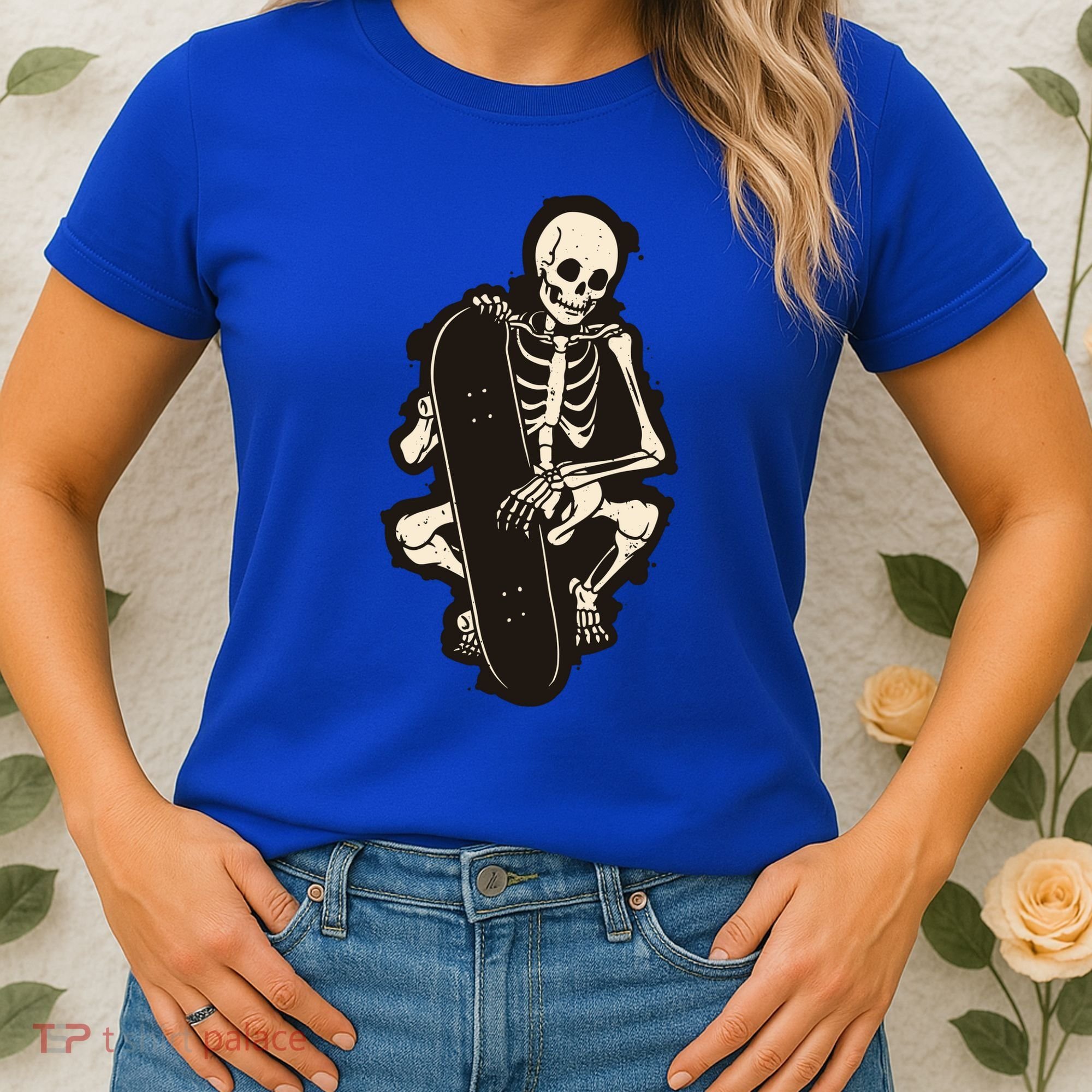 Skeleton Skateboarder Women's T-Shirt