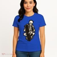 Skeleton Skateboarder Women's T-Shirt thumb 4