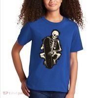 Skeleton Skateboarder Kids T-Shirt thumb 2