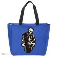 Skeleton Skateboarder Tote Bag thumb 0
