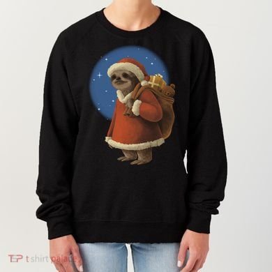 Santa Sloth Women's Sweatshirt