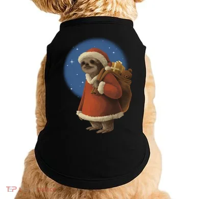 Santa Sloth Doggie Tank