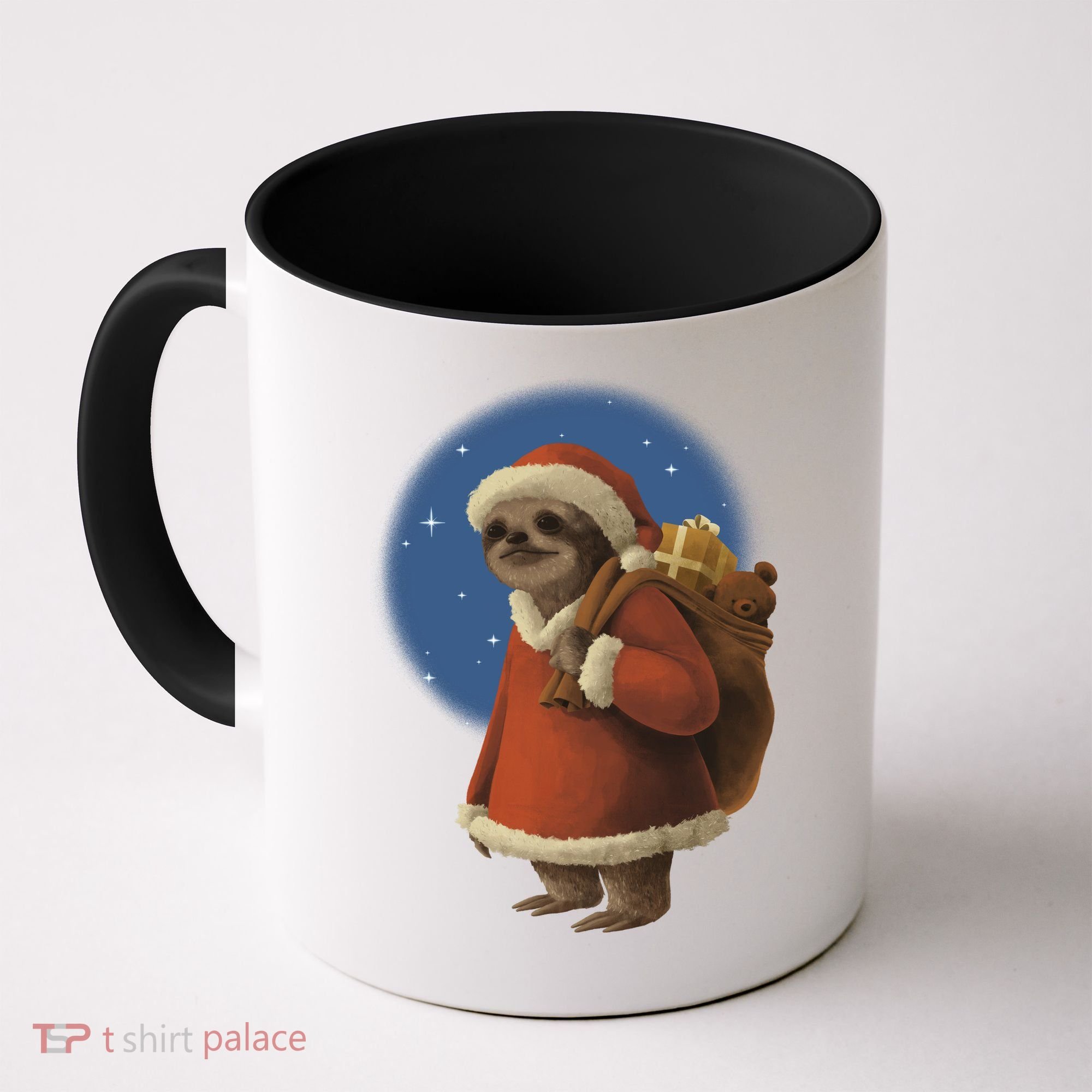 Santa Sloth Coffee Mug