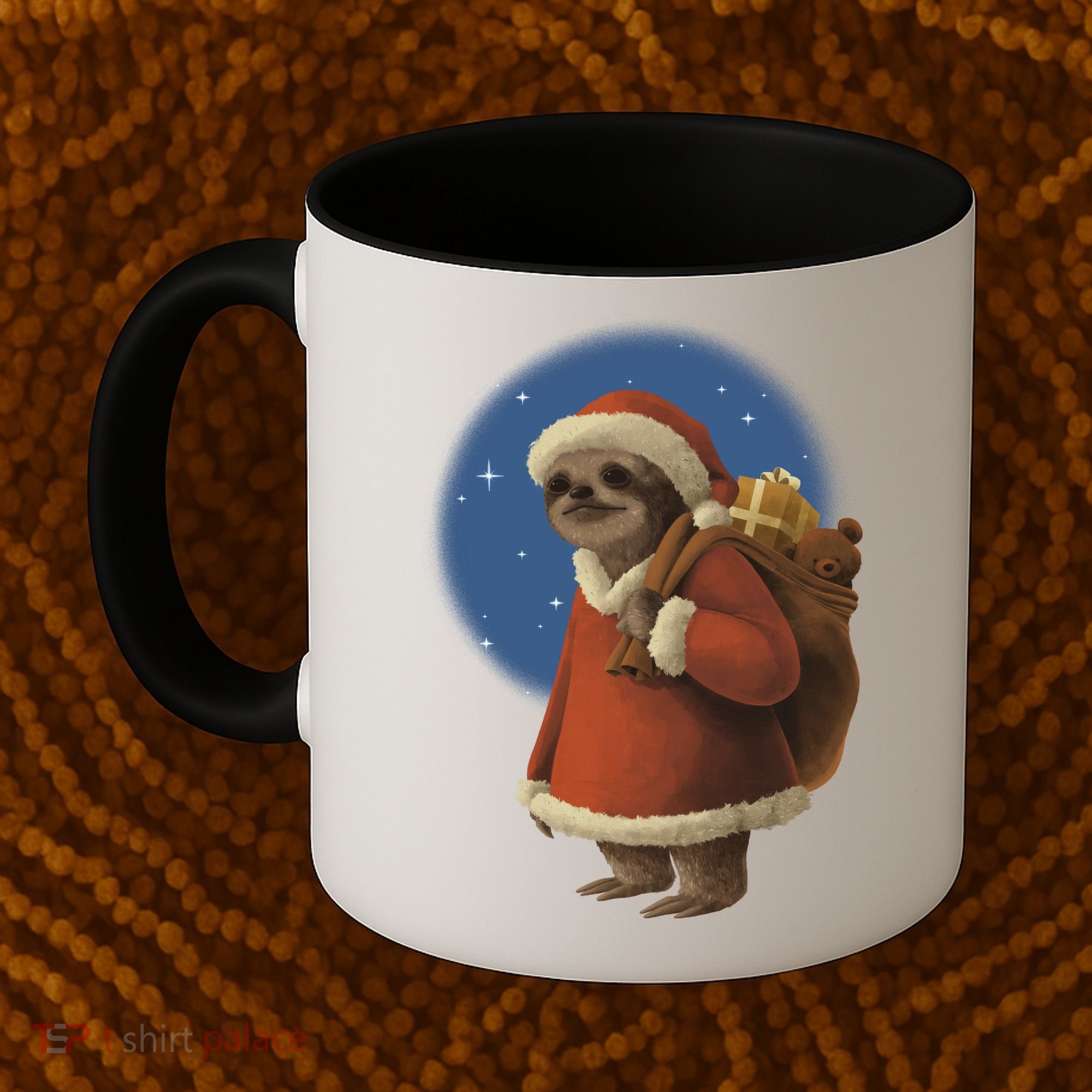 Santa Sloth Coffee Mug
