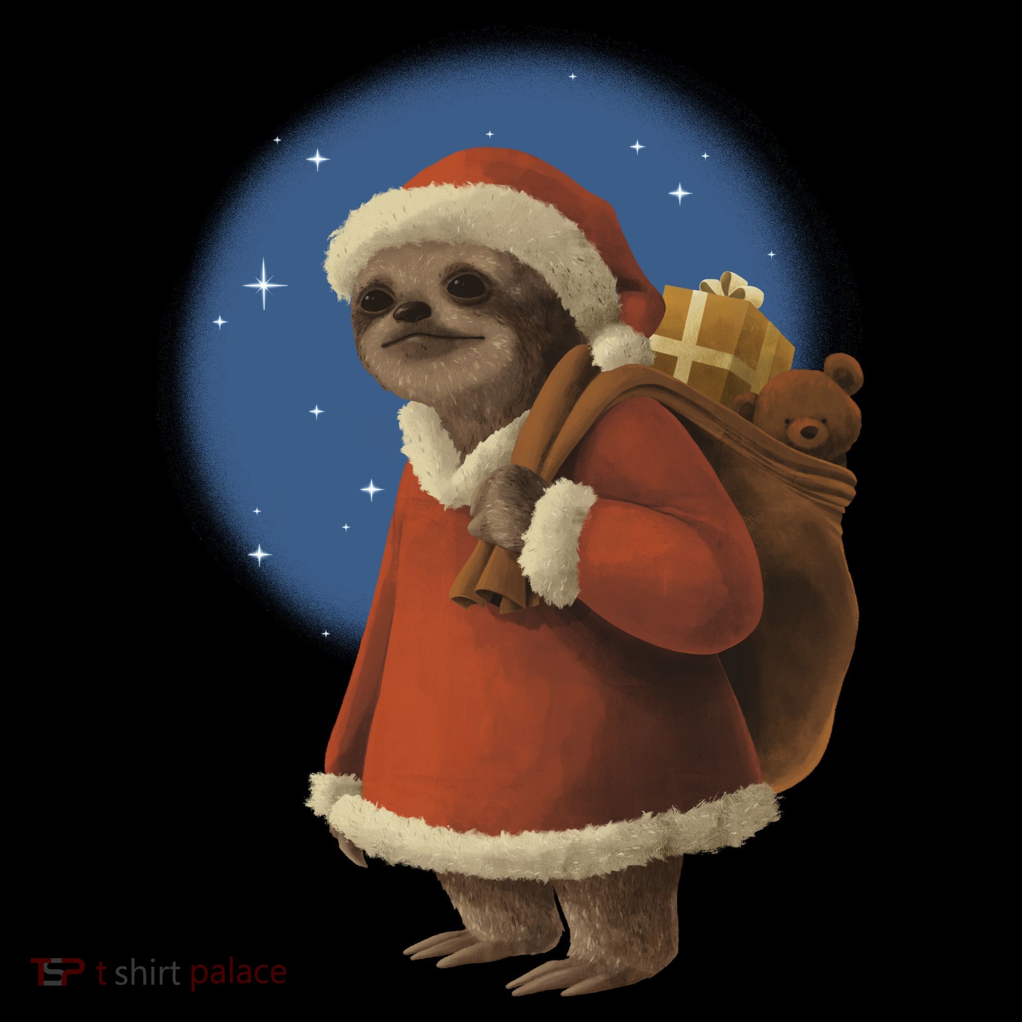 Santa Sloth Women's Hoodie