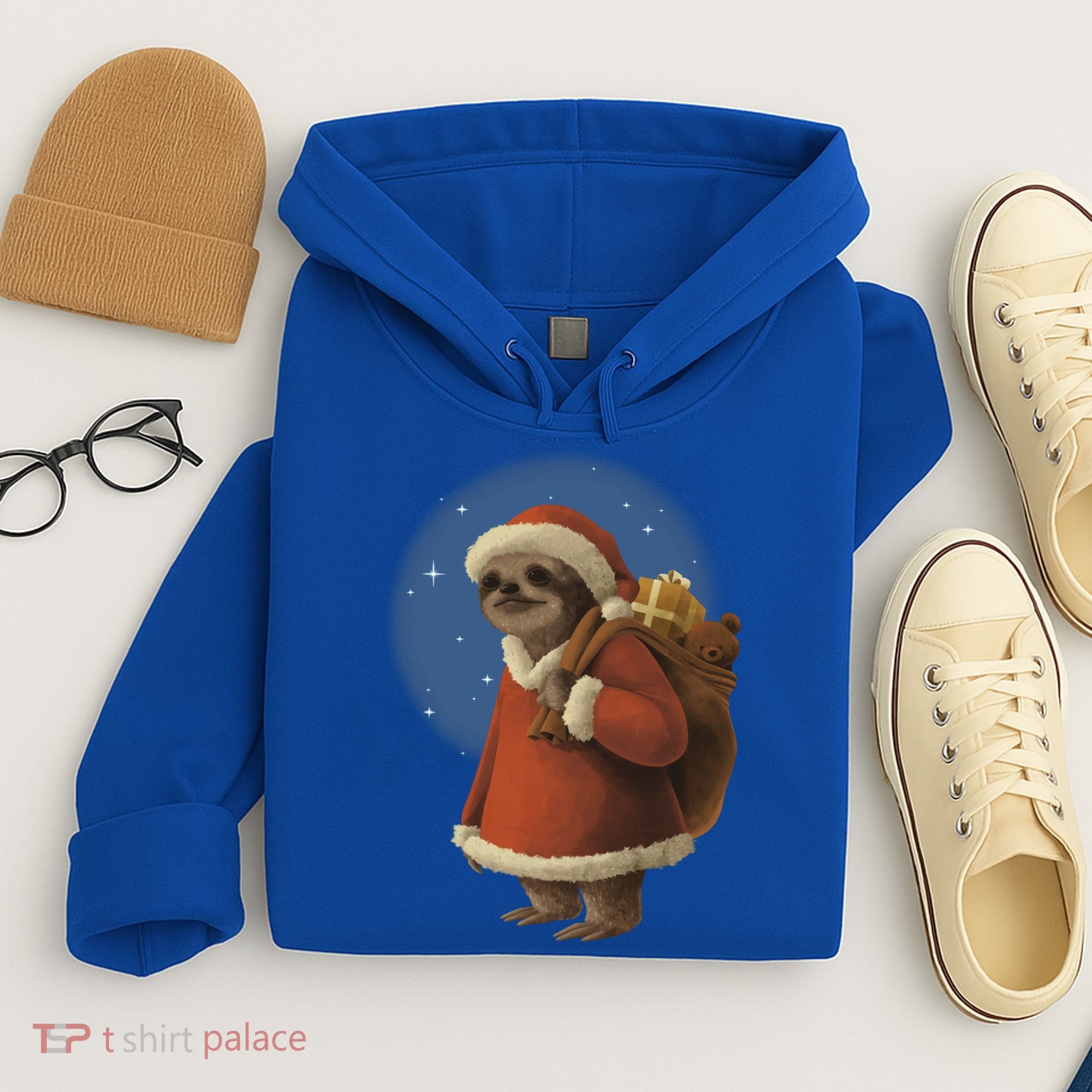 Santa Sloth Hoodie