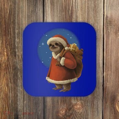 Santa Sloth Coaster