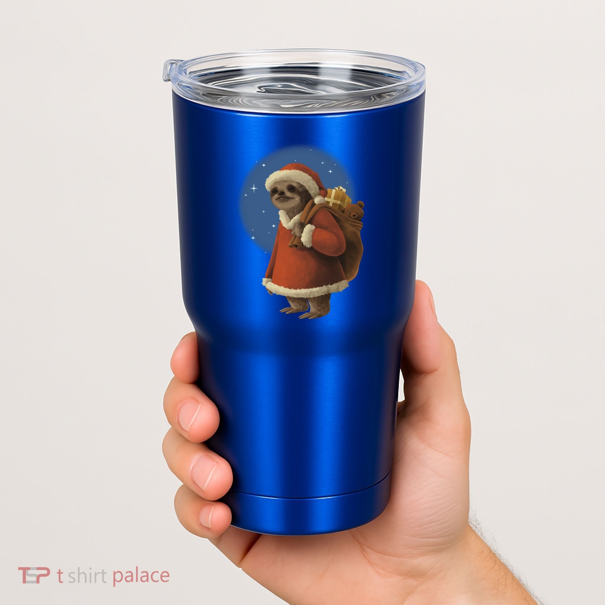 Santa Sloth Tumbler