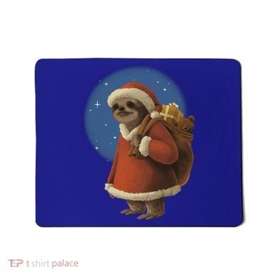 Santa Sloth Mousepad