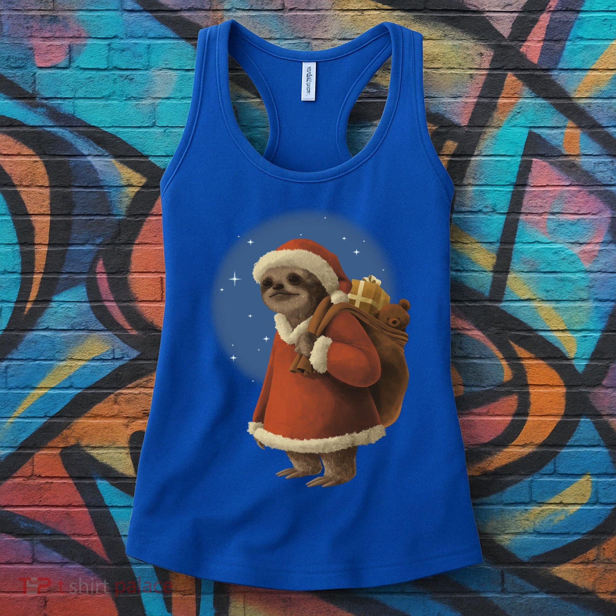 Santa Sloth Women's Tank Top