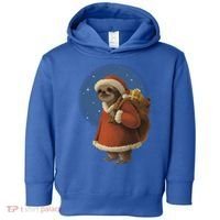 Santa Sloth Toddler Hoodie thumb 0