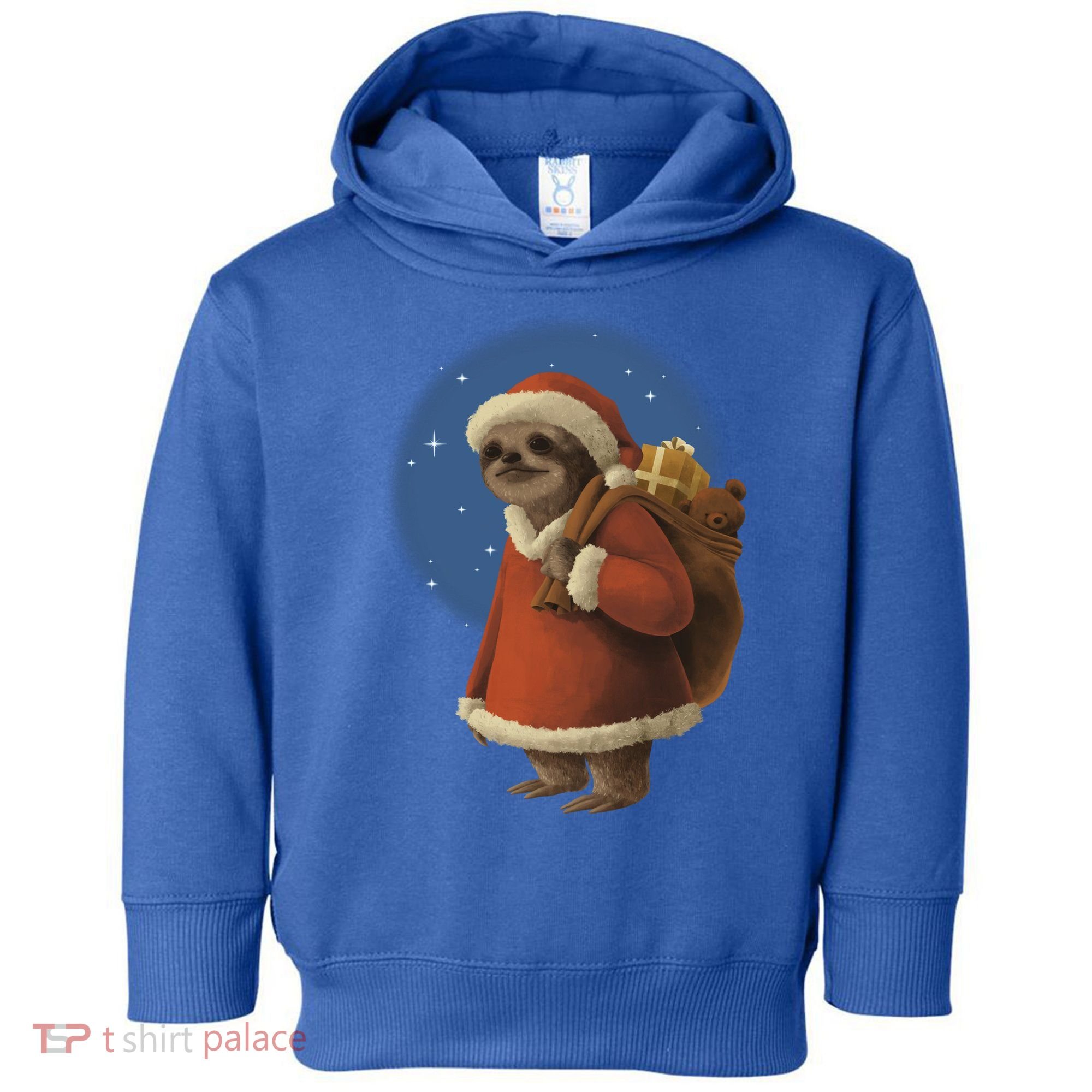 Santa Sloth Toddler Hoodie