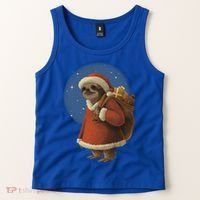 Santa Sloth Tank Top thumb 2