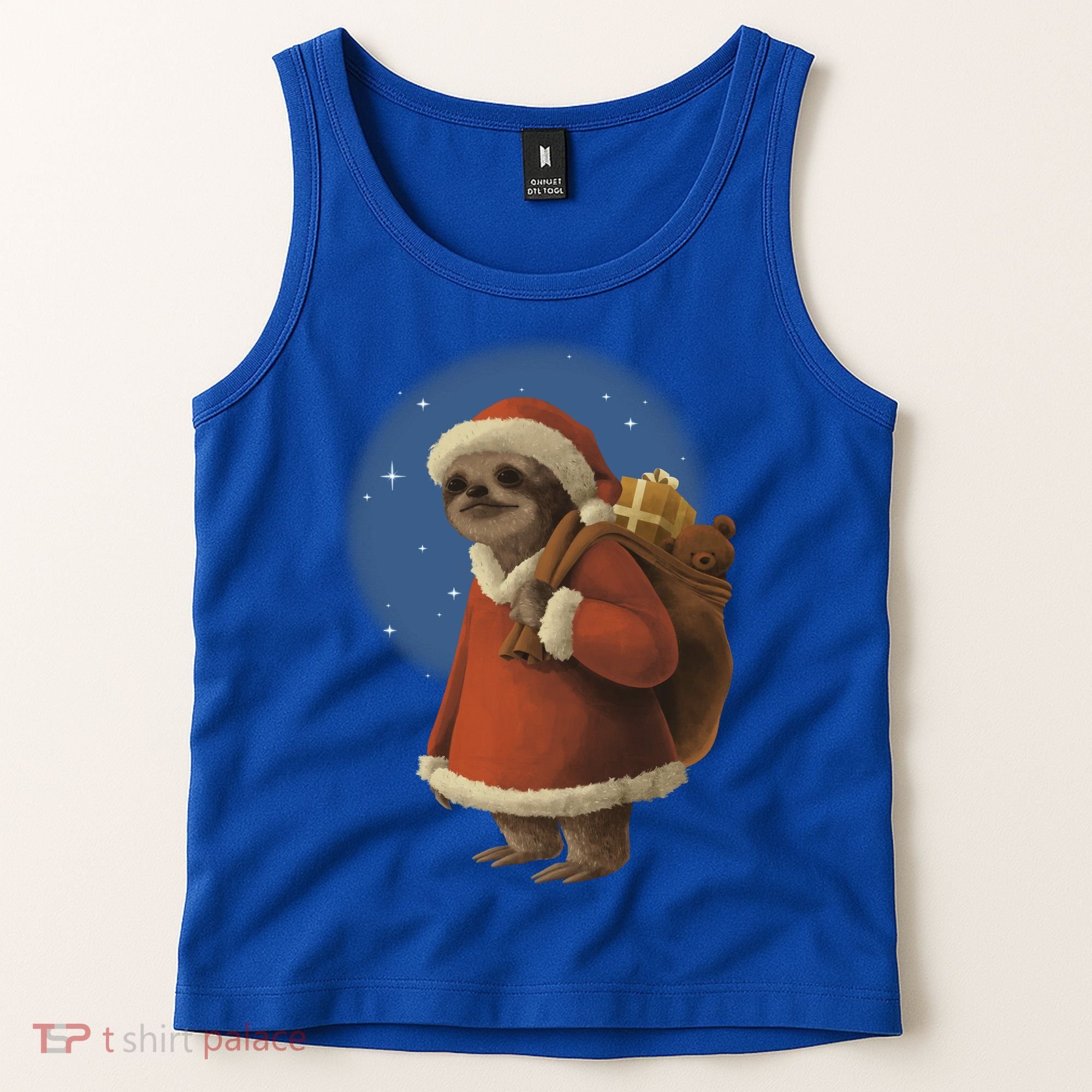 Santa Sloth Tank Top