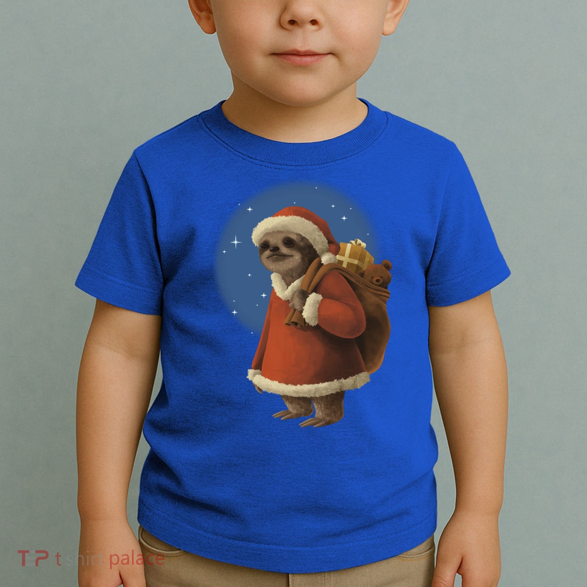 Santa Sloth Toddler T-Shirt