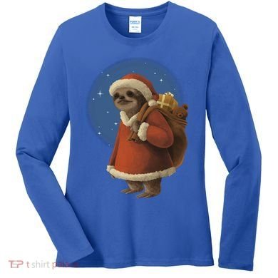 Santa Sloth Women's Long Sleeve Shirt