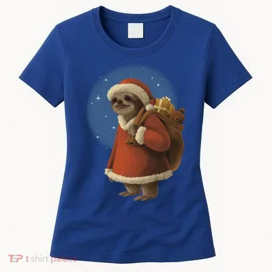 Santa Sloth Women's T-Shirt