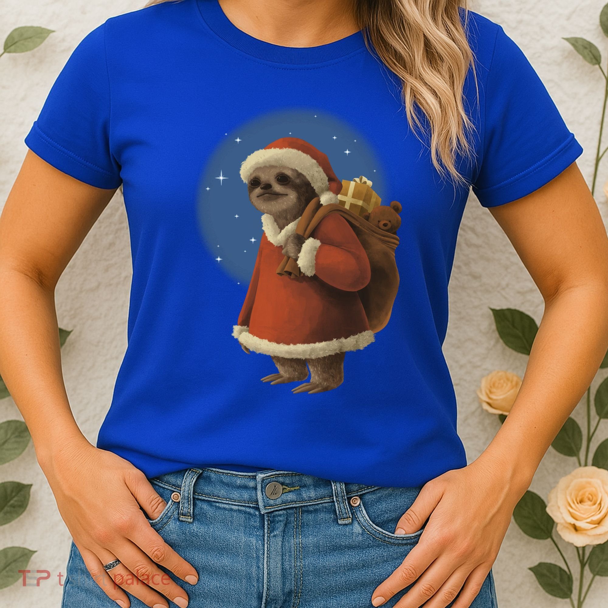 Santa Sloth Women's T-Shirt