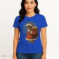 Santa Sloth Women's T-Shirt thumb 4