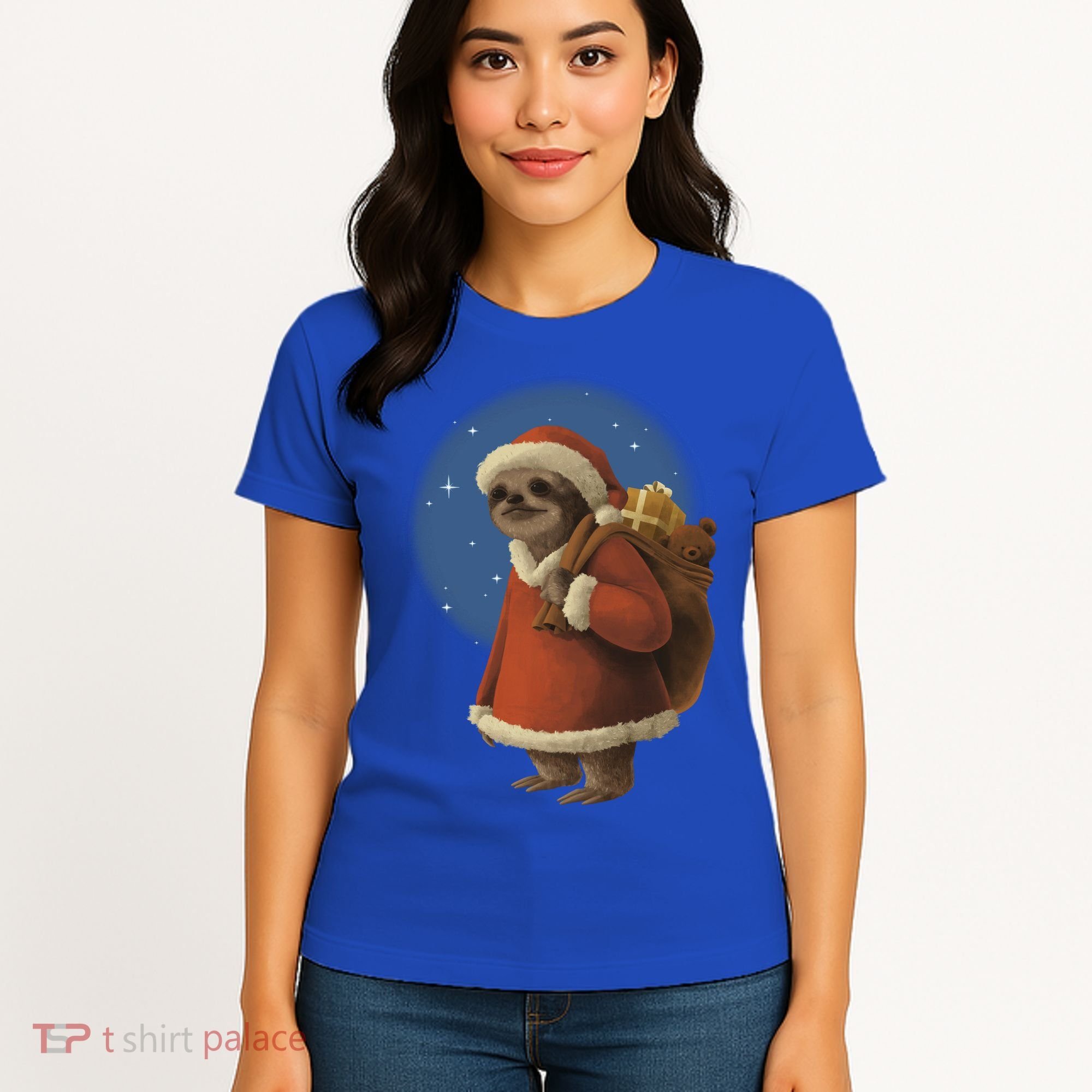 Santa Sloth Women's T-Shirt
