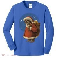 Santa Sloth Kids Long Sleeve Shirt thumb 0