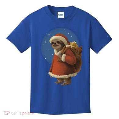 Santa Sloth Kids T-Shirt