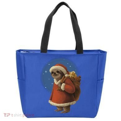 Santa Sloth Tote Bag