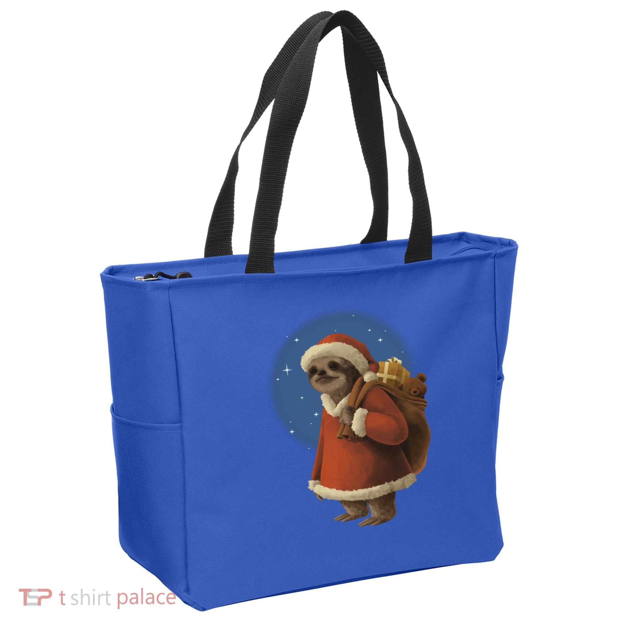 Santa Sloth Tote Bag