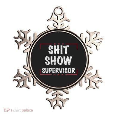 Shit Show Supervisor, Funny Dad Mom Boss Teacher Present Ornament
