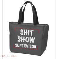 Shit Show Supervisor, Funny Dad Mom Boss Teacher Present Tote Bag thumb 3