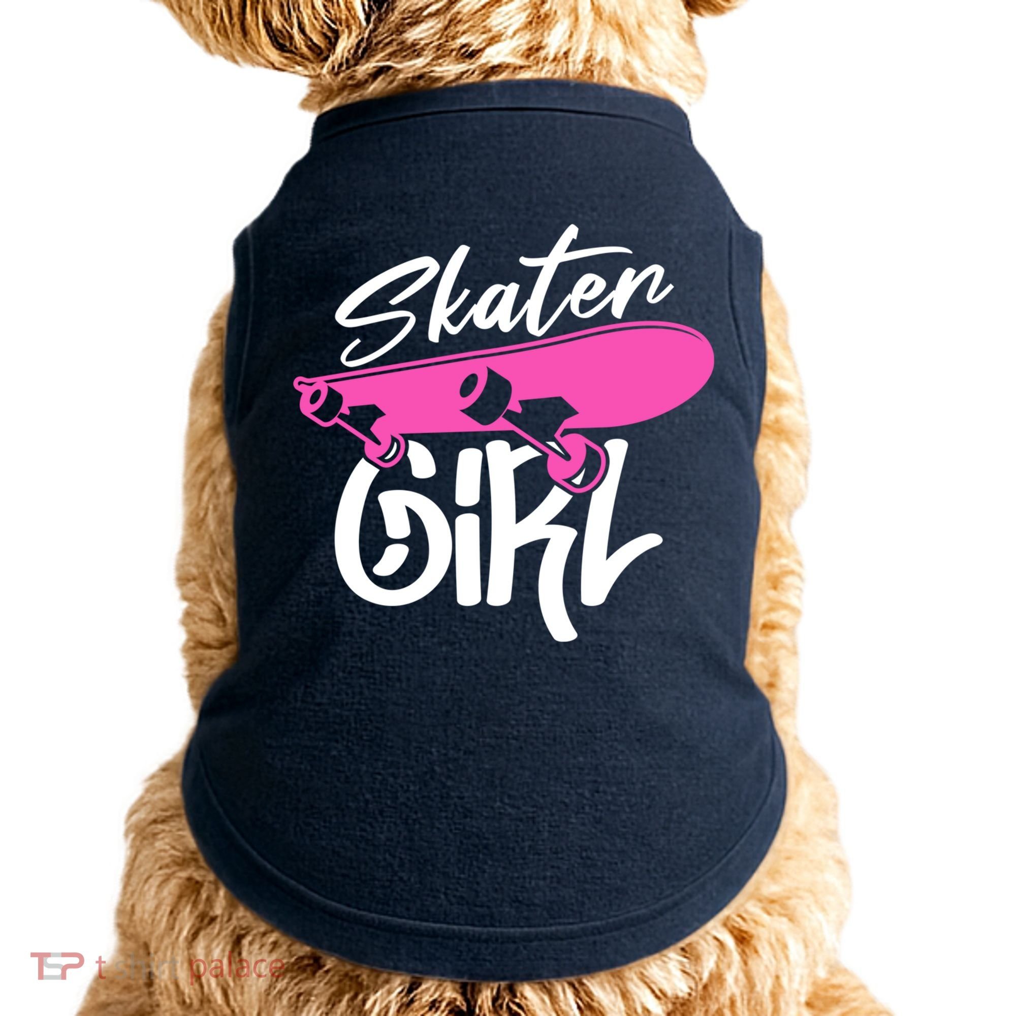 Skater Skateboard Skateboarding For Girl Doggie Tank