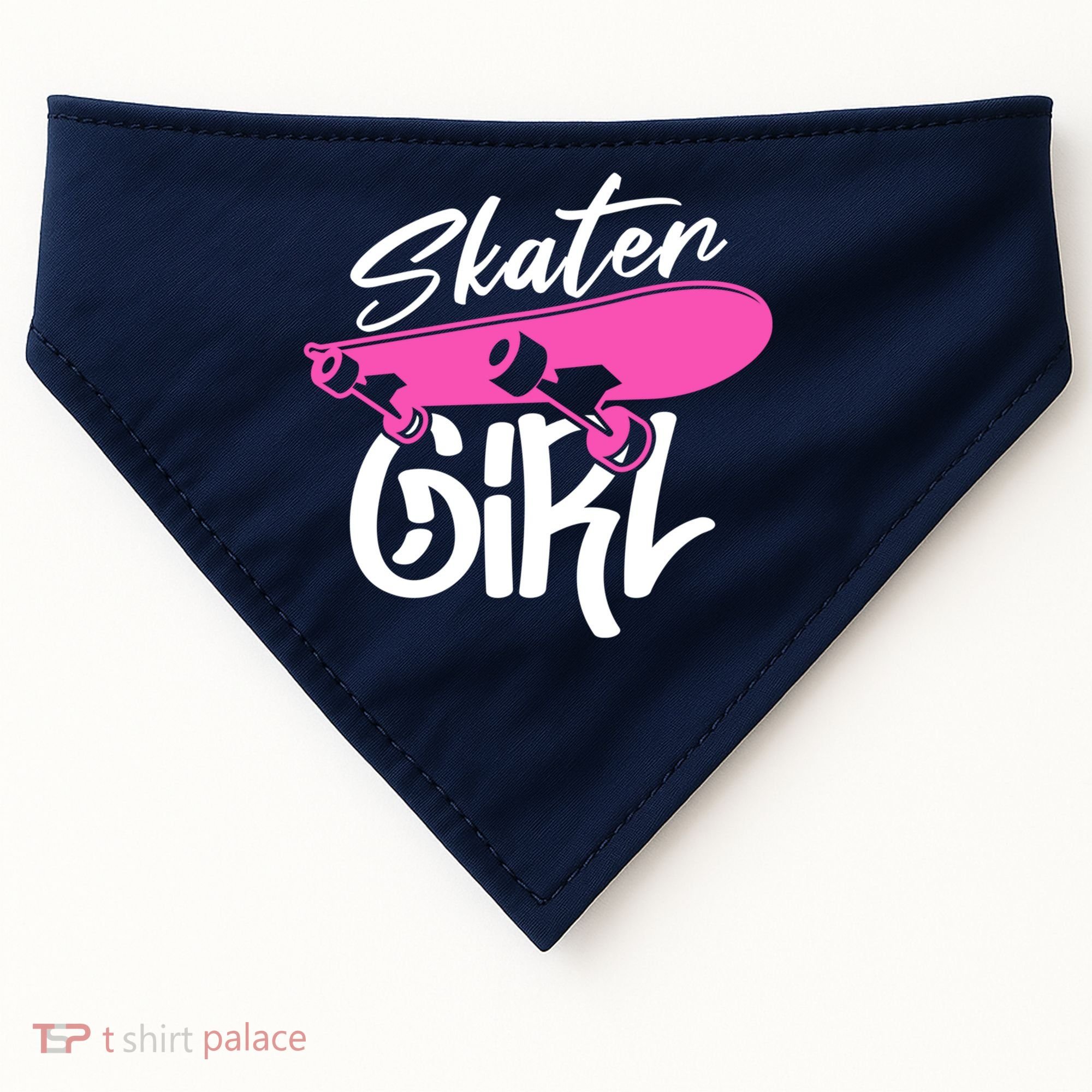 Skater Skateboard Skateboarding For Girl USA-Made Doggie Bandana